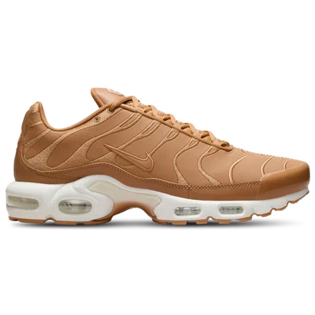 Nike Mens Nike Air Max Plus - Mens Running Shoes White/University Red/Pure Platinum Product Image