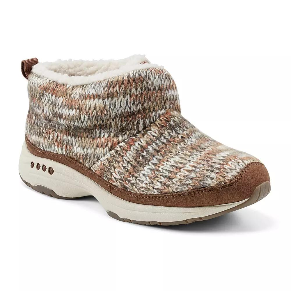 Easy Spirit Trippin Women's Slipper Boots, Size: 7.5 Wide, Brown Knit Team Product Image