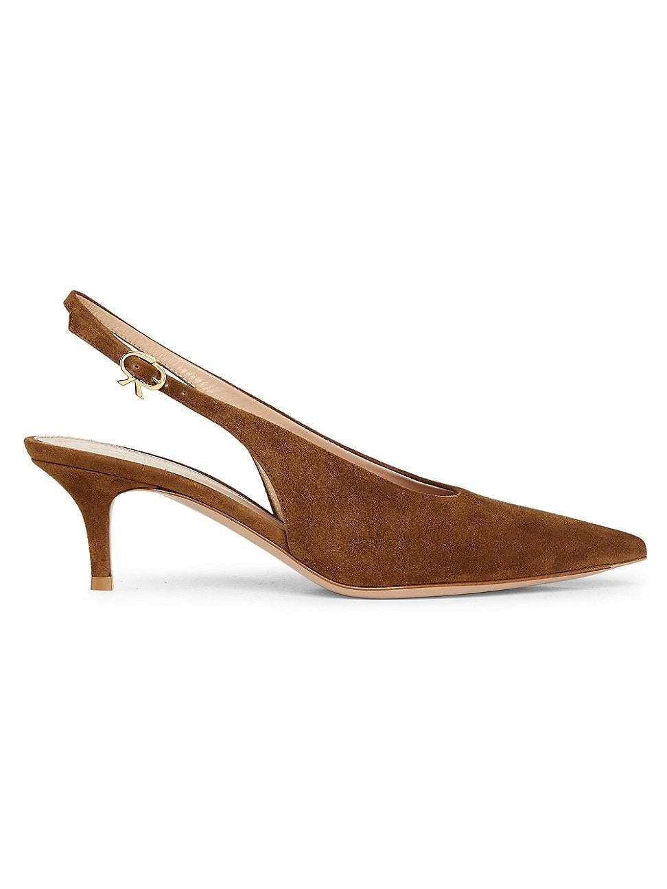 Womens G95538 Camoscio Robbie 55MM Suede Slingback Pumps Product Image