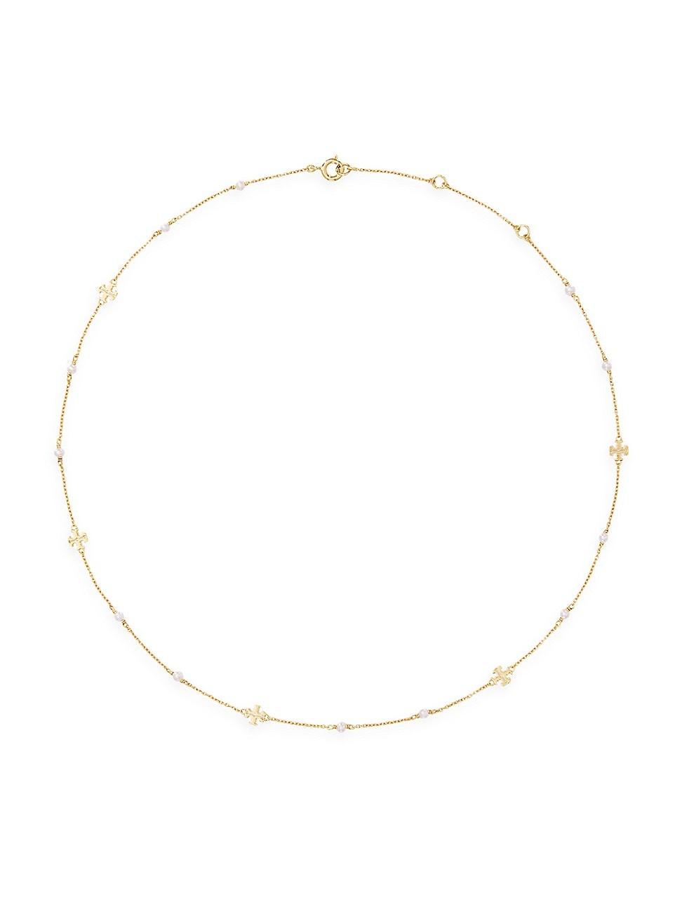 Womens Kira 18K-Gold-Plated & Cultured Pearl Necklace Product Image