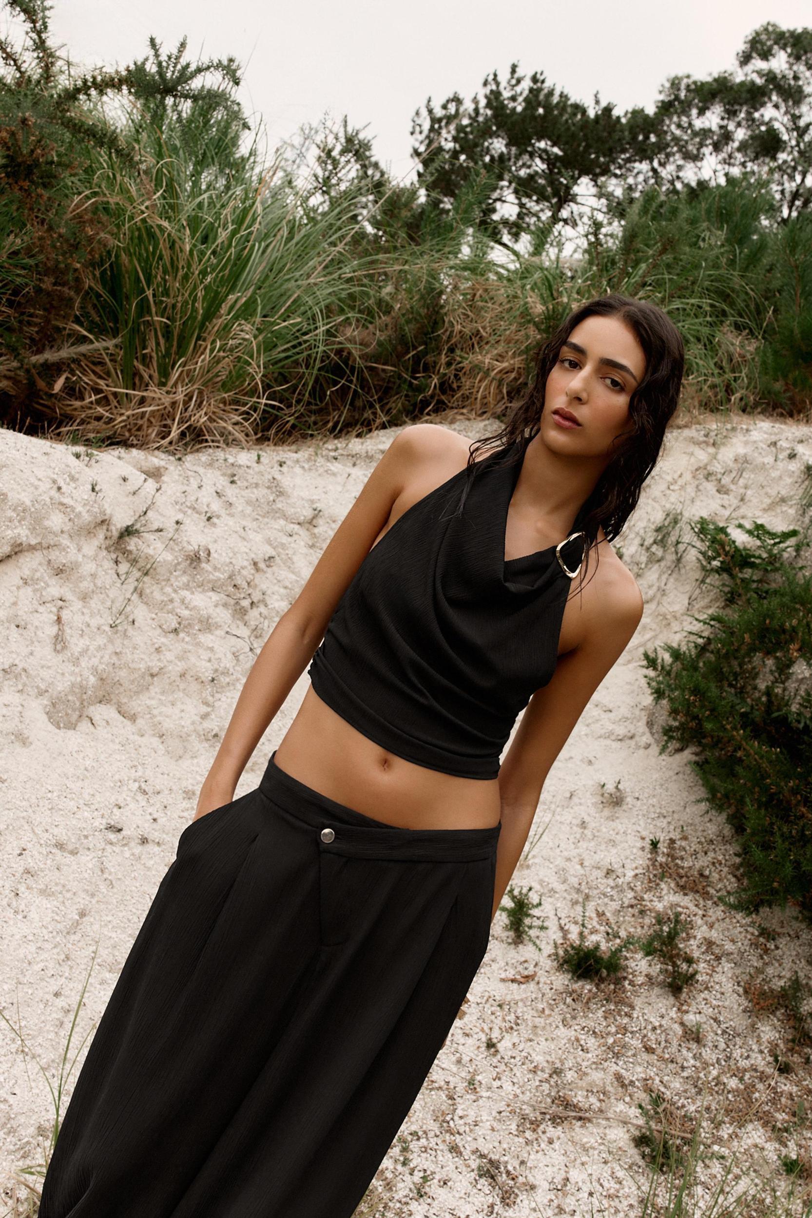 HALTER TOP WITH HARDWARE Product Image