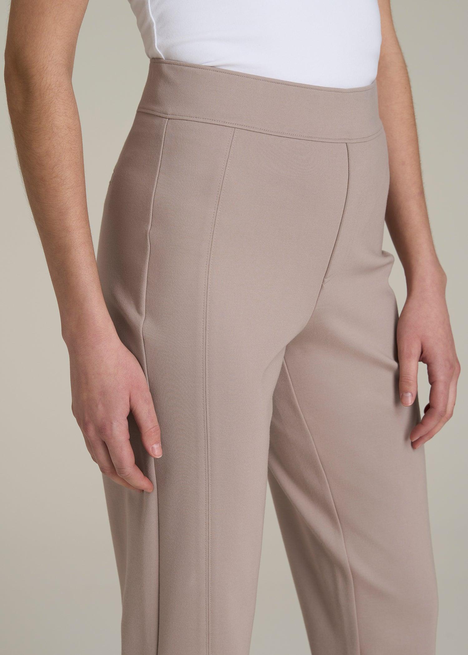 Pull-on Slim Dress Pants for Tall Women in Truly Taupe Female Product Image