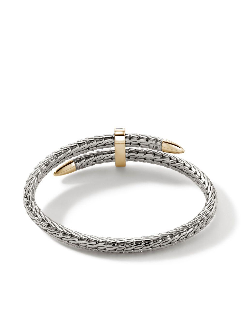 sterling-silver and 14k yellow-gold Spear Flex diamond bracelet Product Image