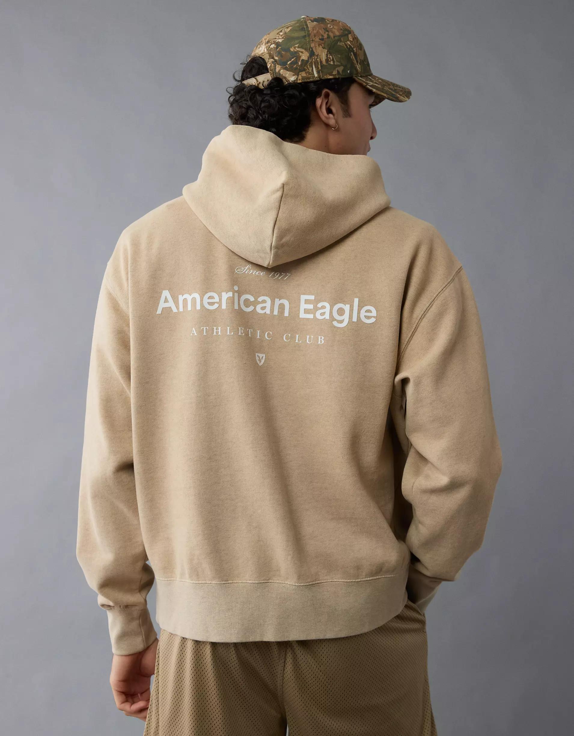 AE Laidback Luxe Heavyweight Logo Hoodie Product Image
