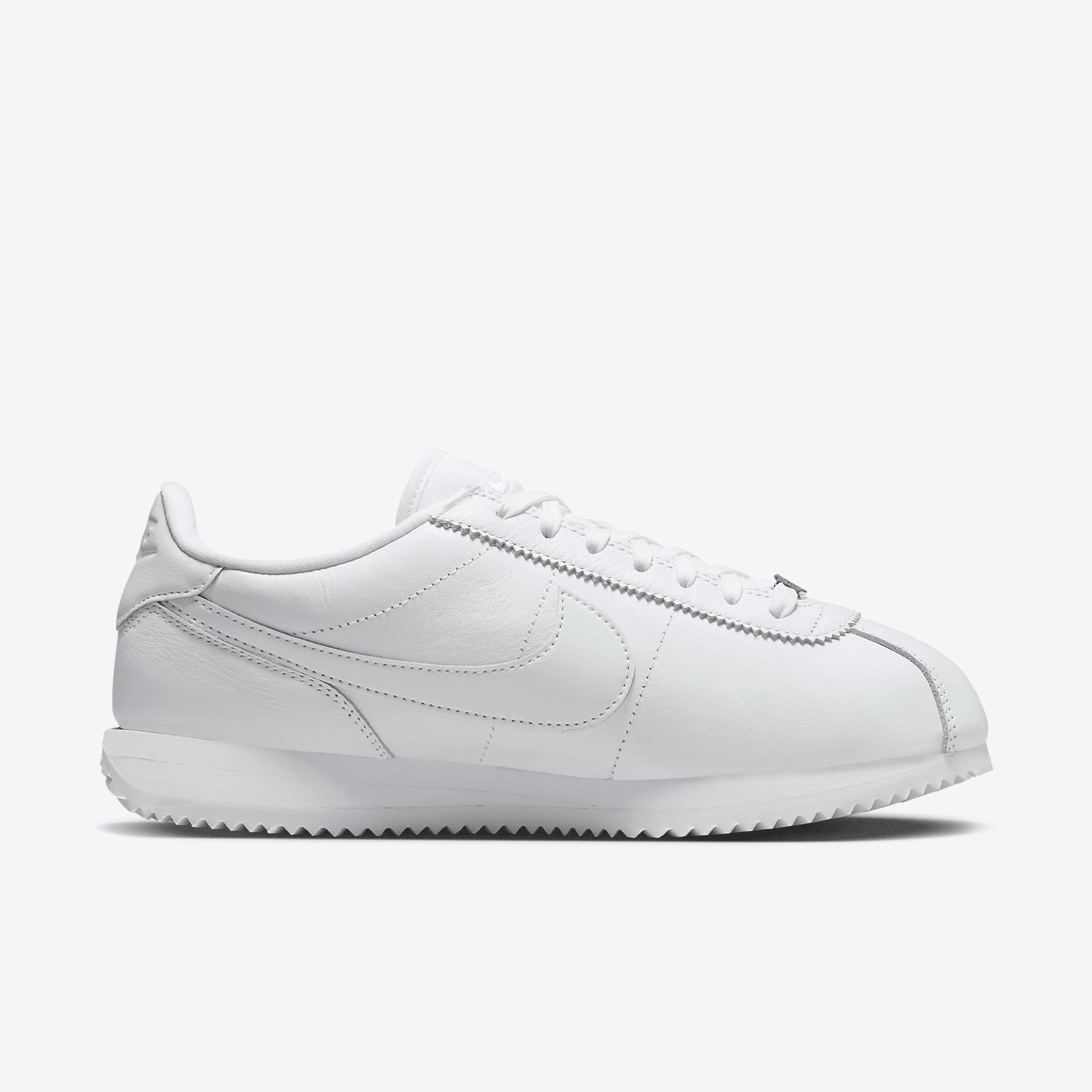 Nike Womens Cortez 23 Premium Leather Casual Shoes in White Product Image