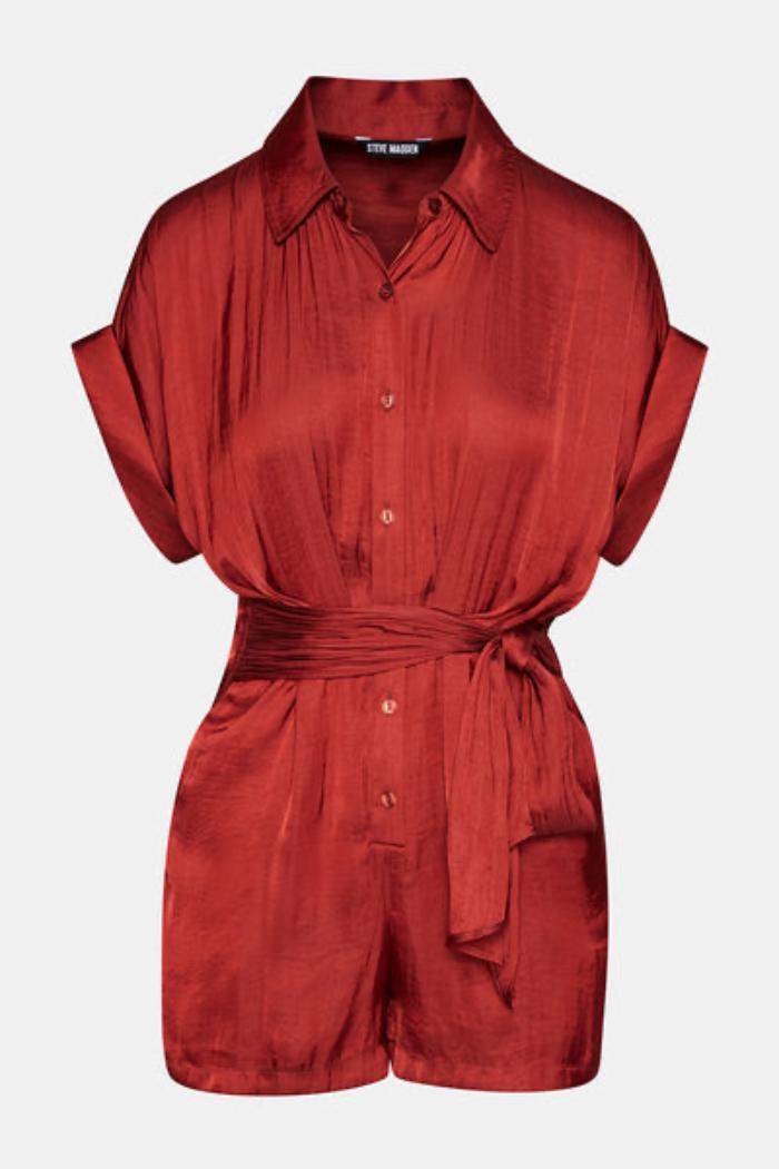 Tori Romper- Burnt Orange Product Image