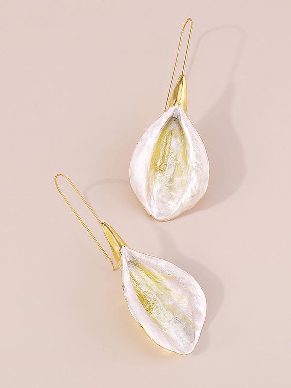 Flower Shape Drop Earrings Earrings Accessories Product Image