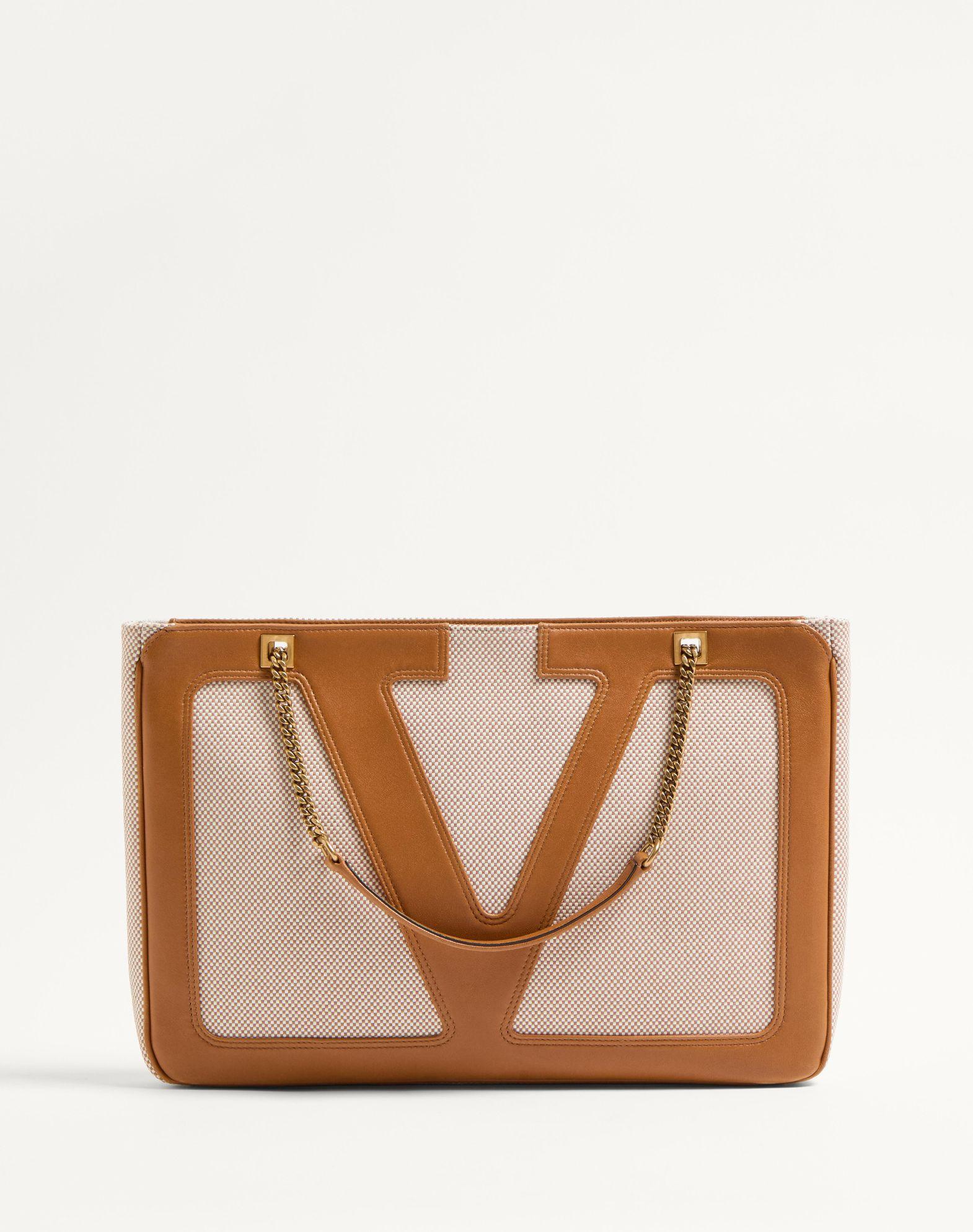 Valentino Garavani Viva Superstar Medium Canvas Shopping Bag Product Image