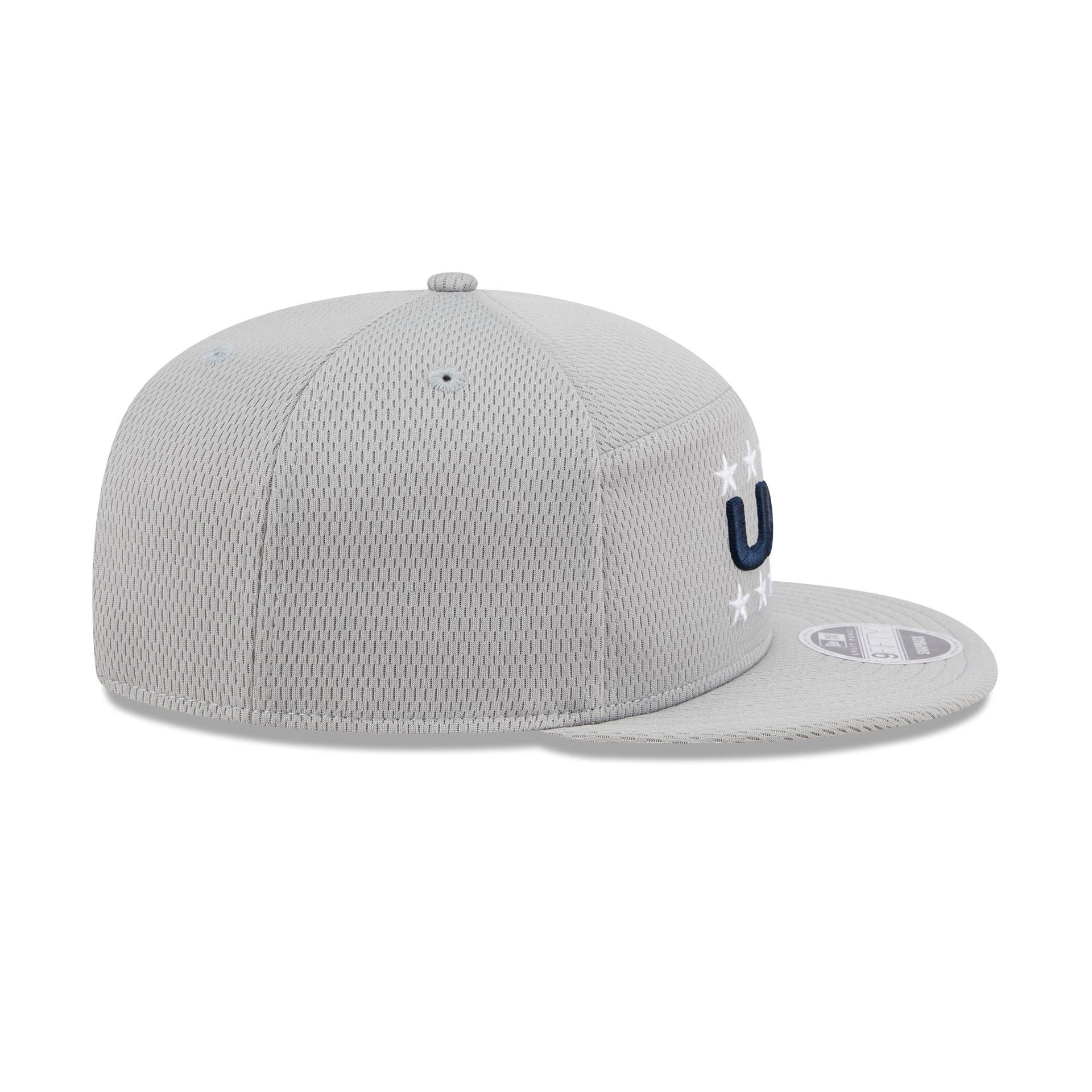 2025 Ryder Cup Team USA Gray Split Panel 9FIFTY Snapback Hat Male Product Image