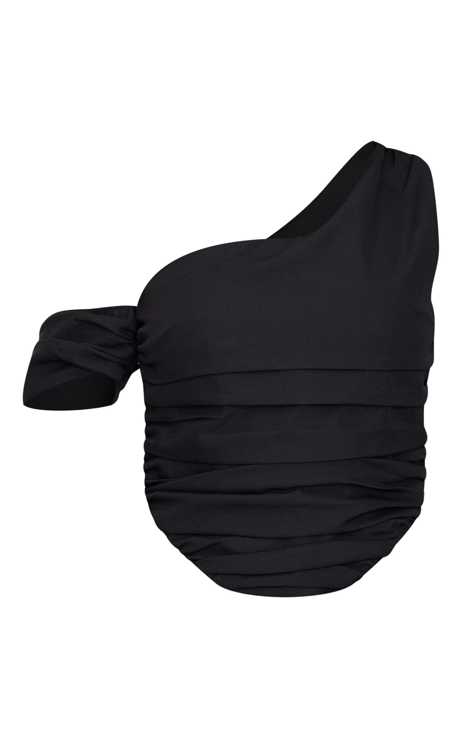 Black Woven Drape Corset Product Image