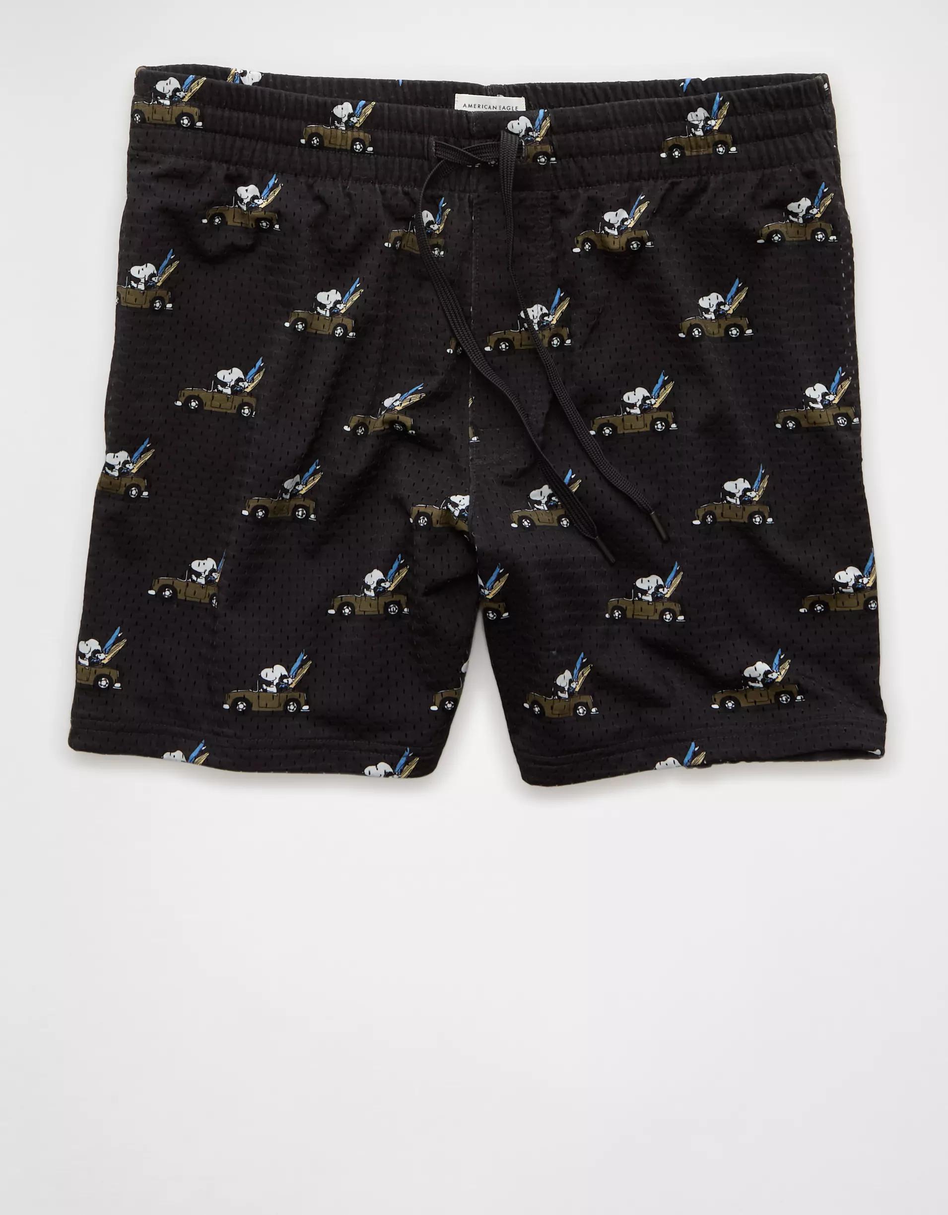 AE Sofa Surfin' 6" Snoopy Graphic Mesh Lounge Short Product Image