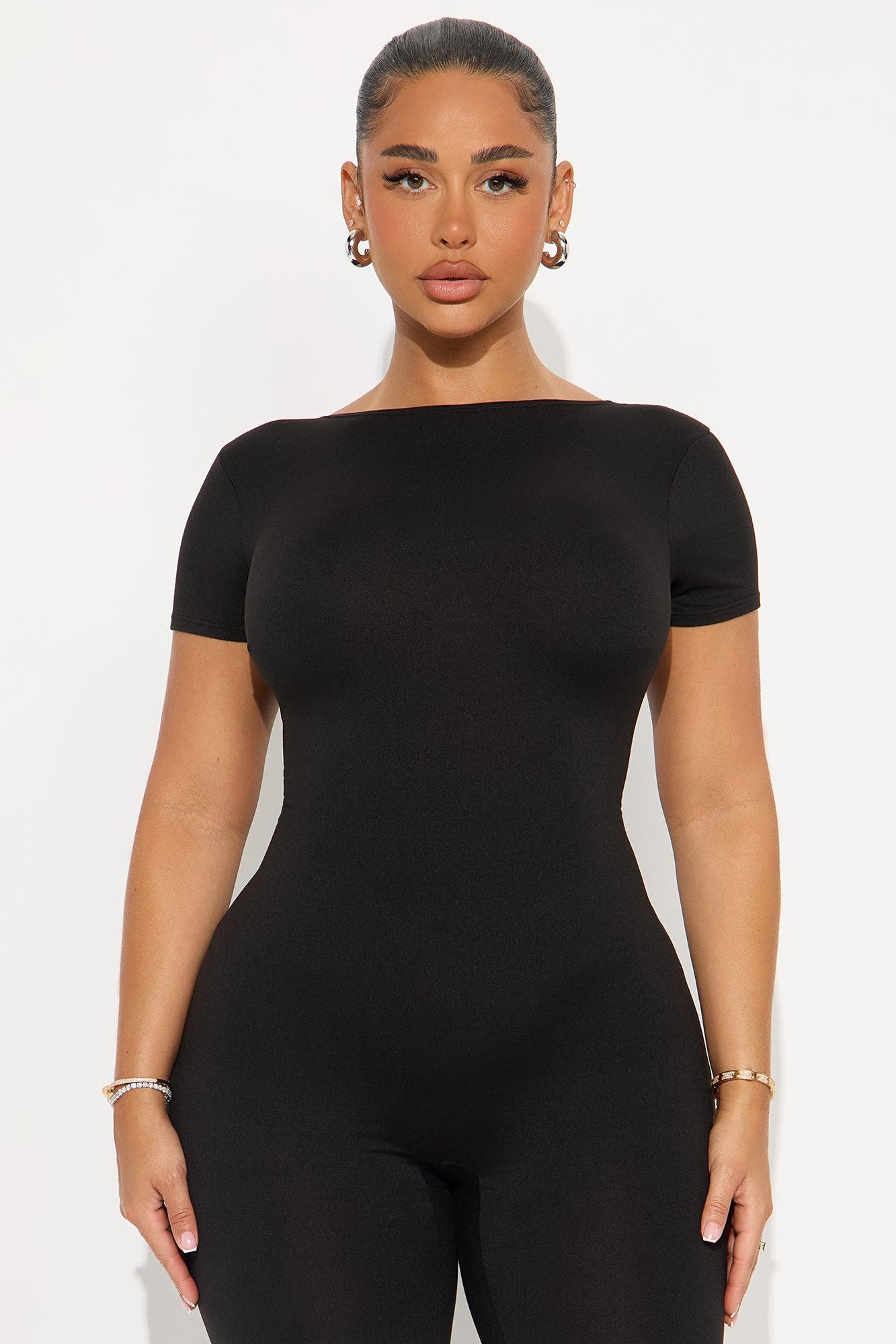 Solid Instincts Capri Jumpsuit - Black Product Image