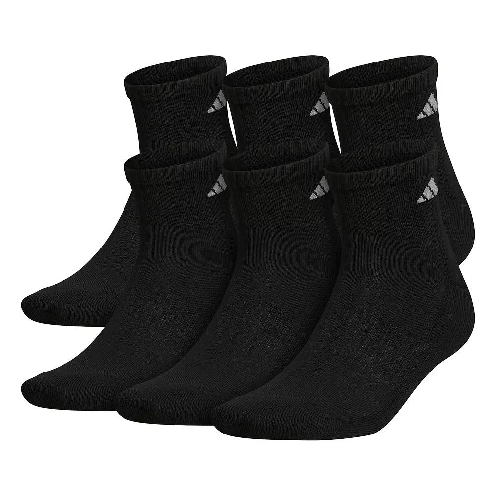 Men's adidas 6-pk. Athletic Cushioned Quarter Socks,  Product Image