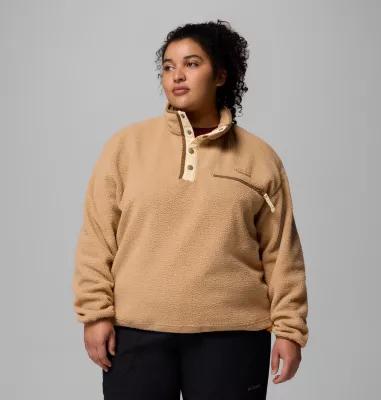 Columbia Womens Helvetia II Cropped Half Snap Fleece Pullover - Plus Size- Product Image