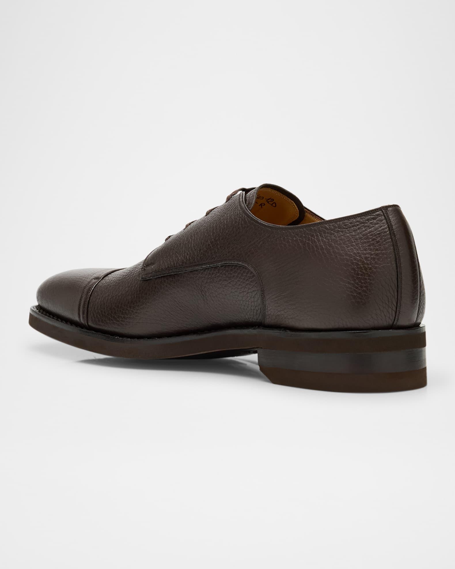 Men's Scrivas Leather Cap-Toe Derby Shoes Product Image