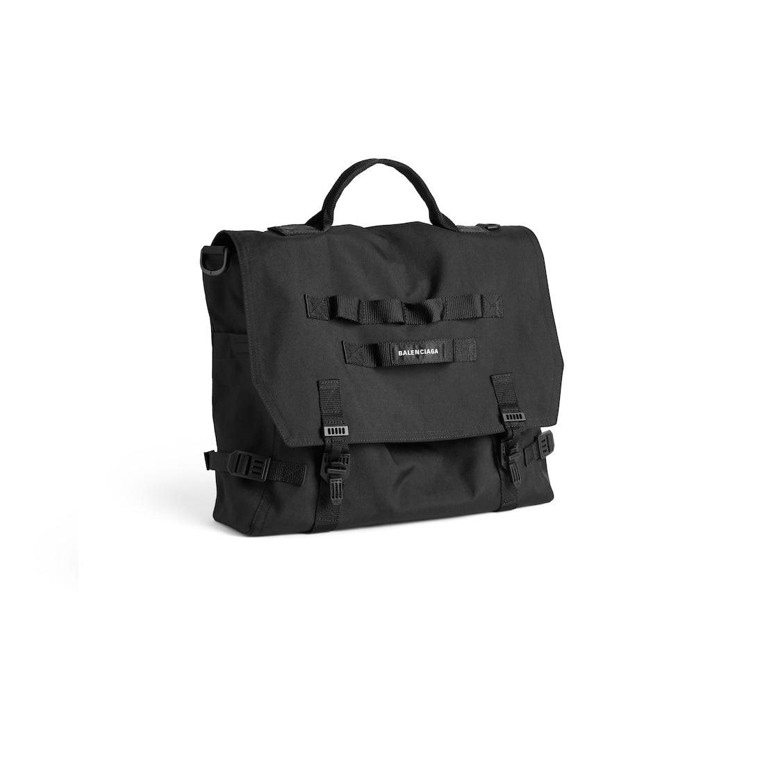 Men's Army Messenger Bag in Black Product Image