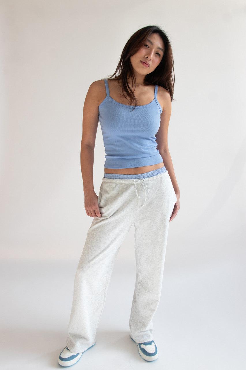 Boxer Waistband Wide Leg Sweatpants Product Image