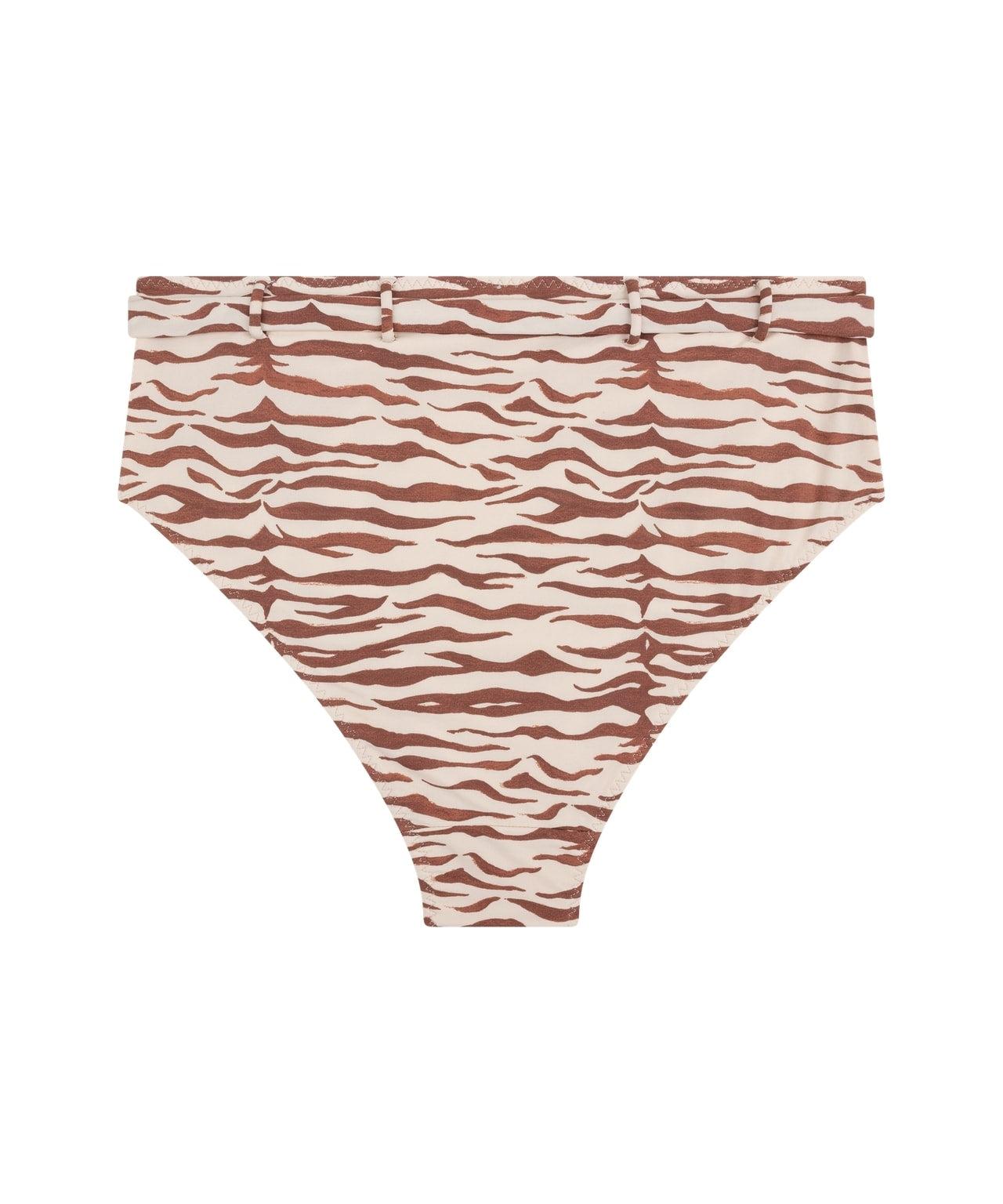 Bikini top with animal print Product Image
