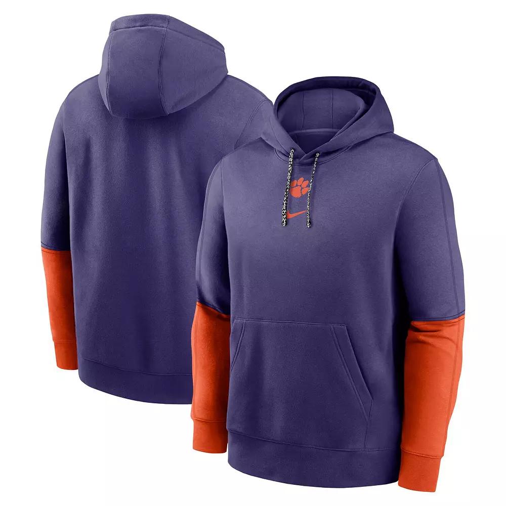 Clemson Tigers Sideline Team Issue Club Nike Men's College Pullover Hoodie Product Image