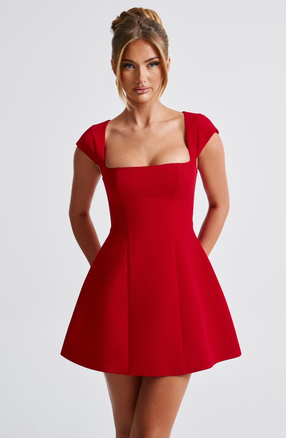 Lena Mini Dress - Red Product Image