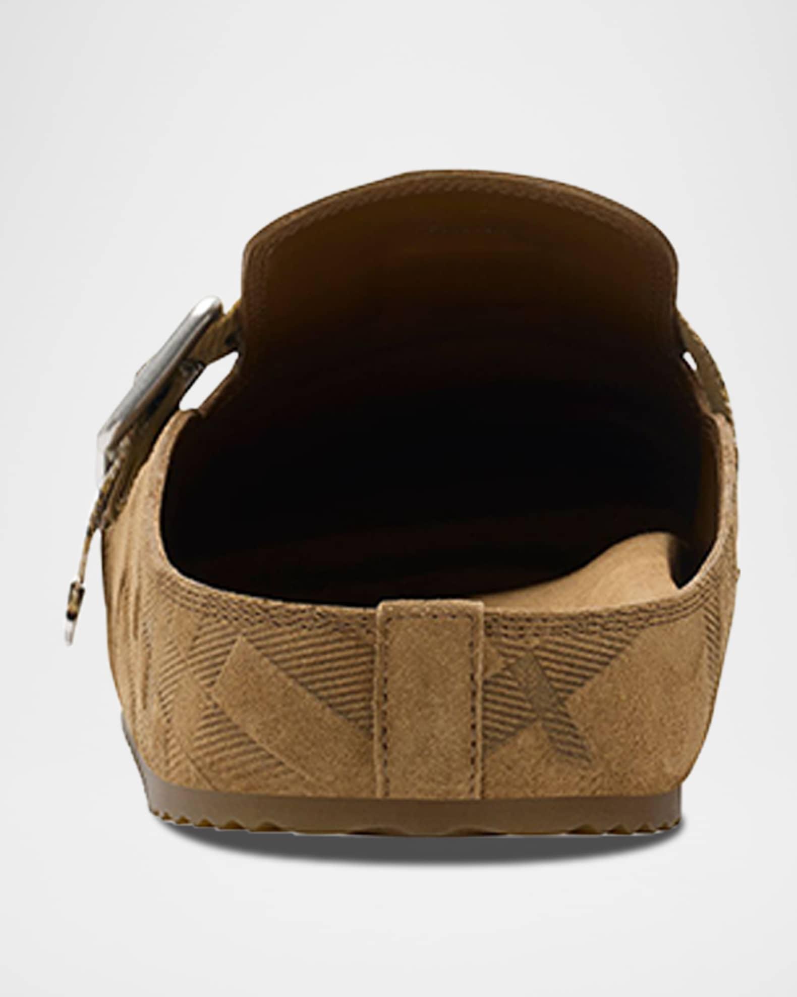 Men's Urchin Suede Check-Embossed Clogs Product Image