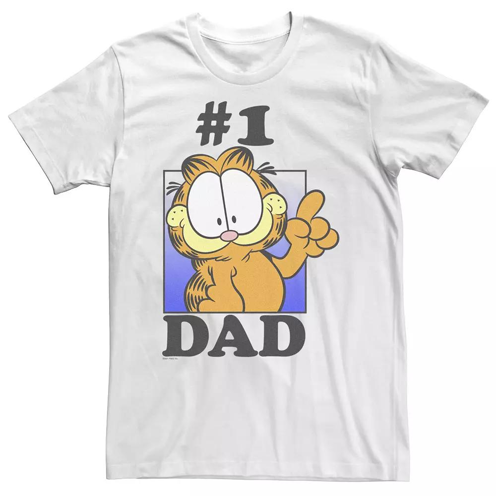 Big & Tall Garfield Father's Day Number One Dad Tee, Men's,  Product Image