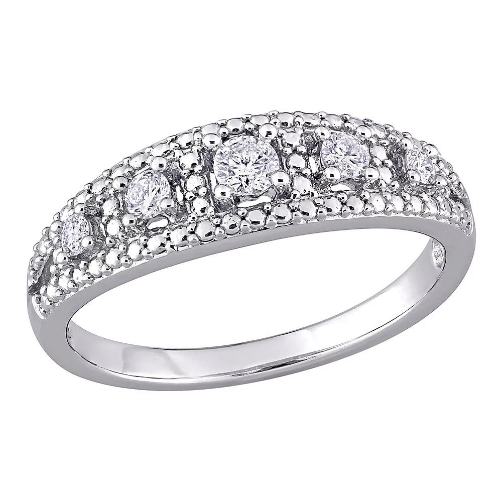 Stella Grace 10K White Gold 1/4 Carat T.W. Diamond Ring, Women's, Size: 6, 10k Whgold Product Image