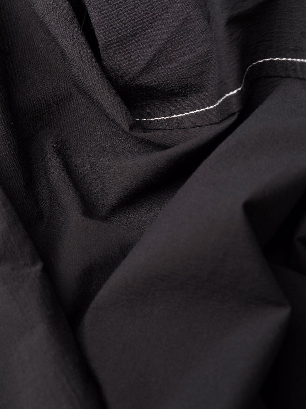 contrast-stitching straight trousers Product Image