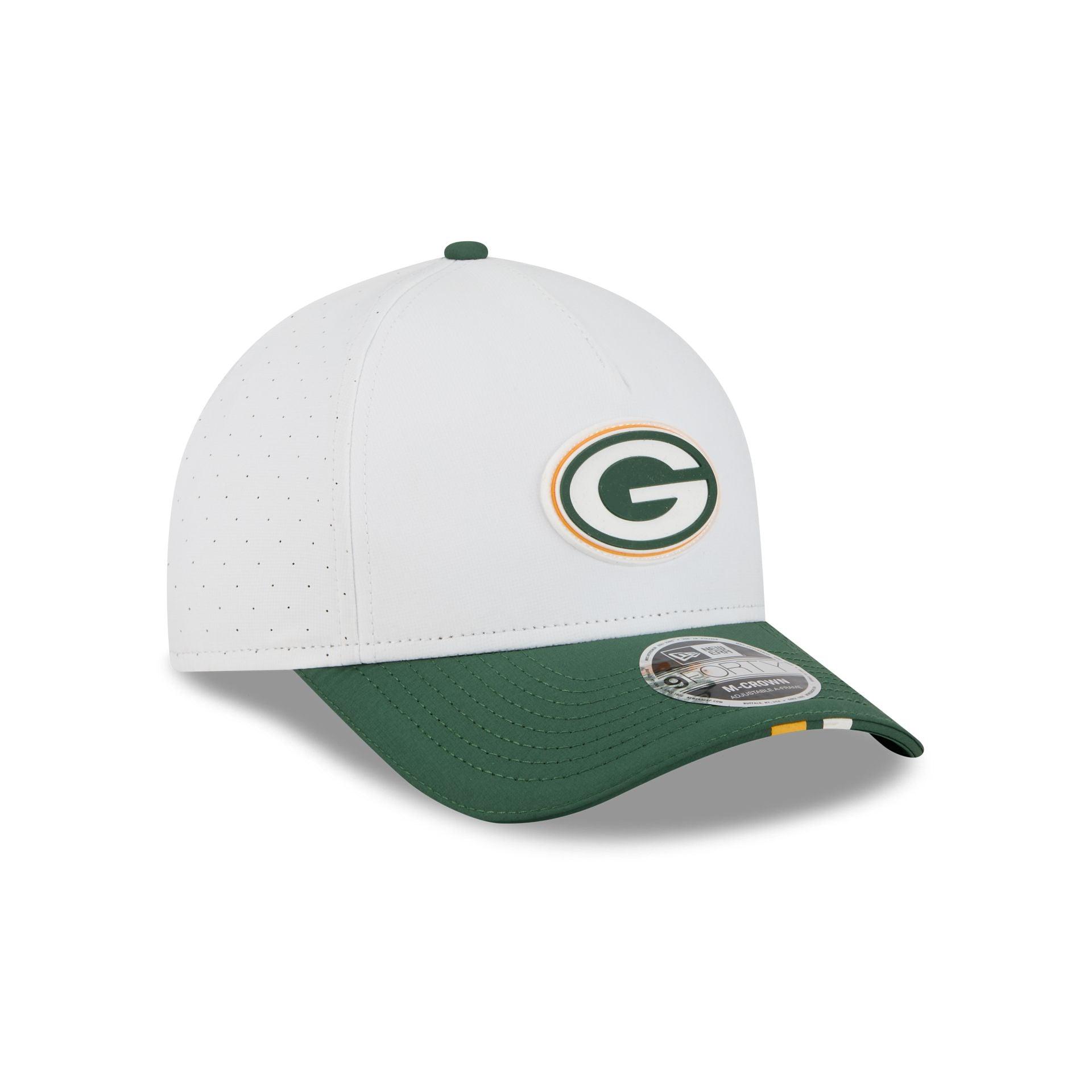 Green Bay Packers 2025 Training 9FORTY M-Crown A-Frame Snapback Hat Male Product Image