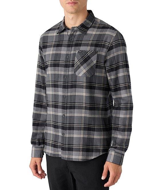 O'Neill Redmond Long Sleeve Yarn-Dyed Tonal Plaid Woven Shirt Product Image