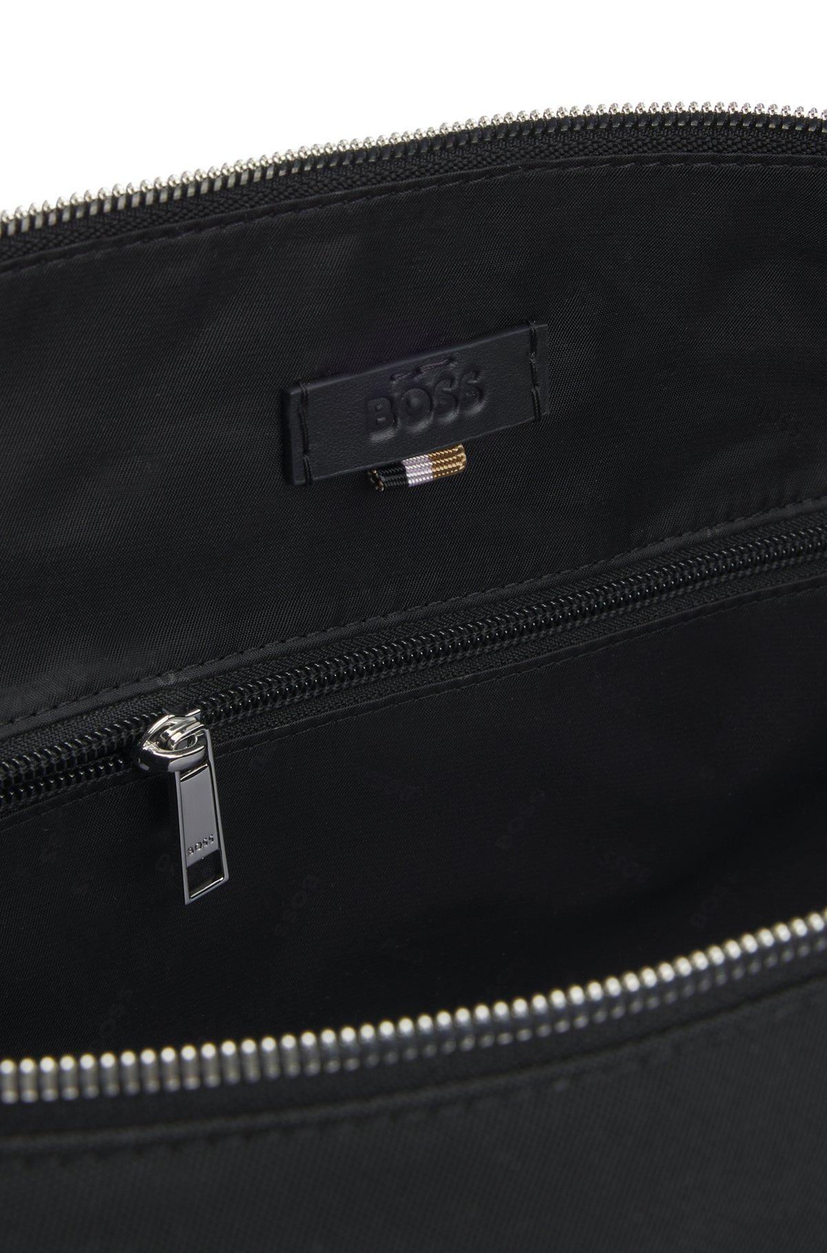 BOSS - Expandable holdall with signature trims - Black Product Image