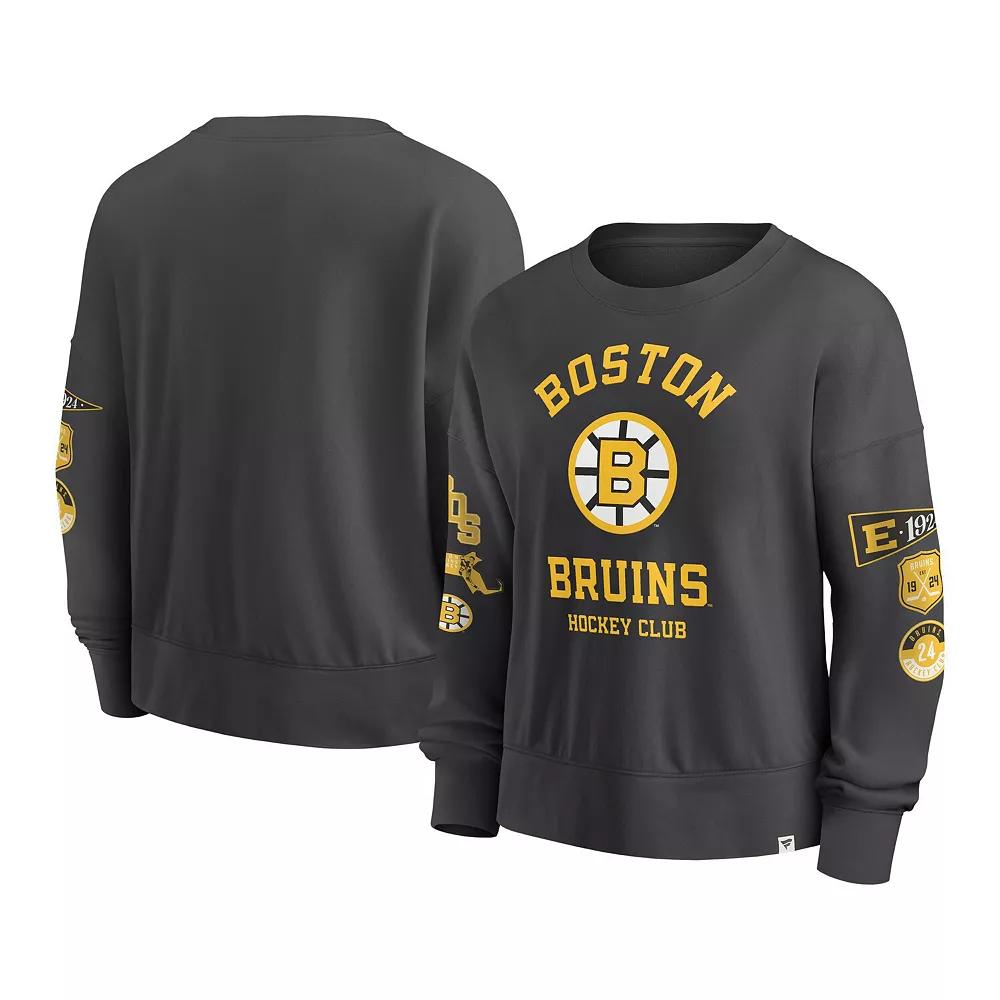 Women's Fanatics Black Boston Bruins Over Product Image