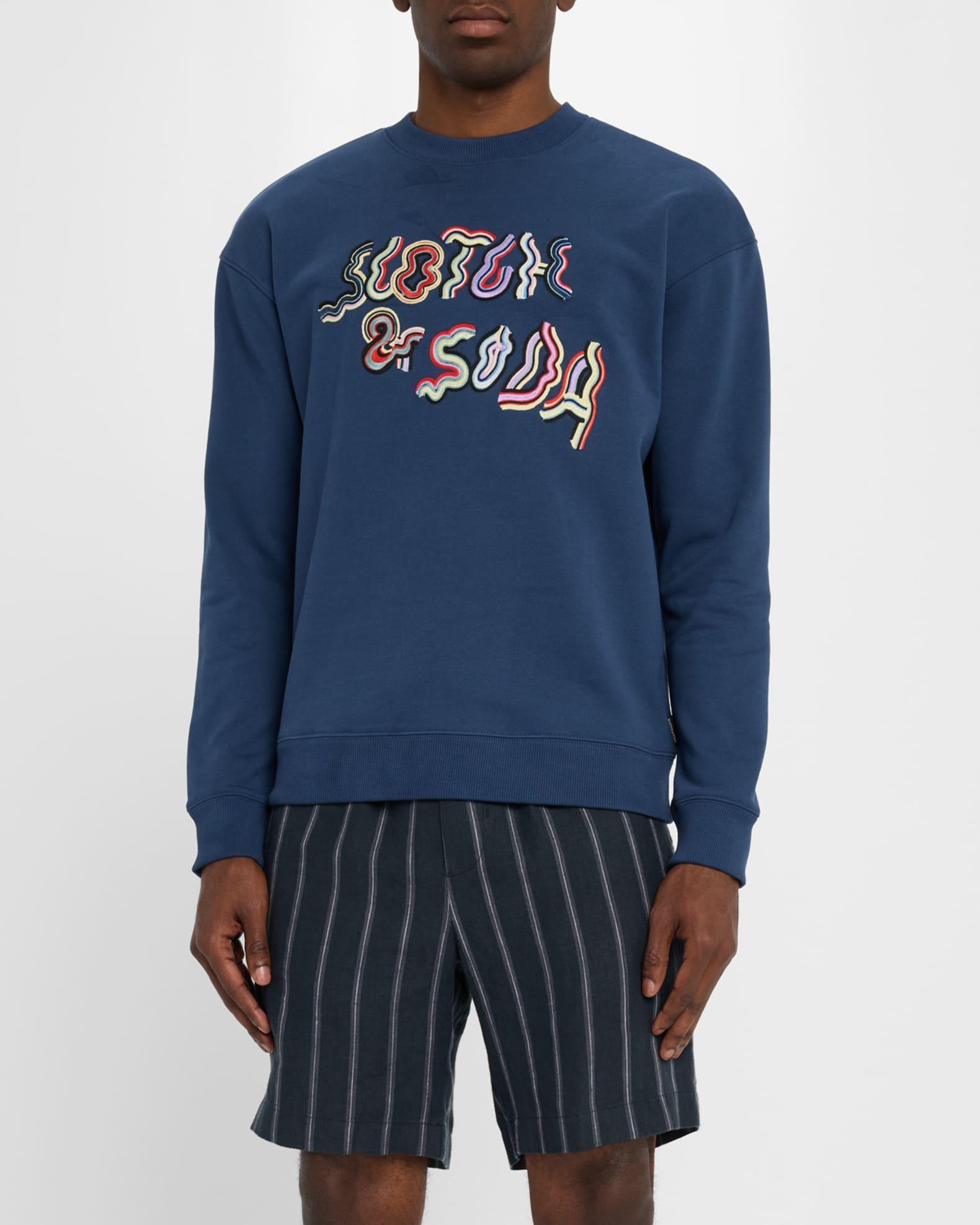 Men's Embroidered Relaxed-Fit Sweatshirt Product Image