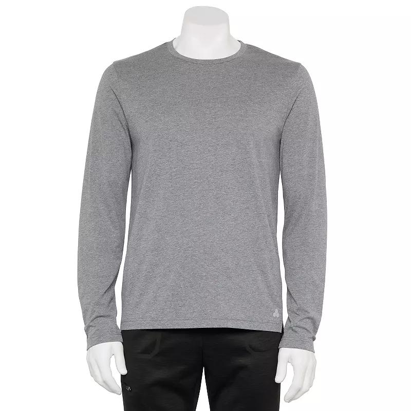 Mens Tek Gear Long Sleeve Essential Tee Grey Grey Product Image