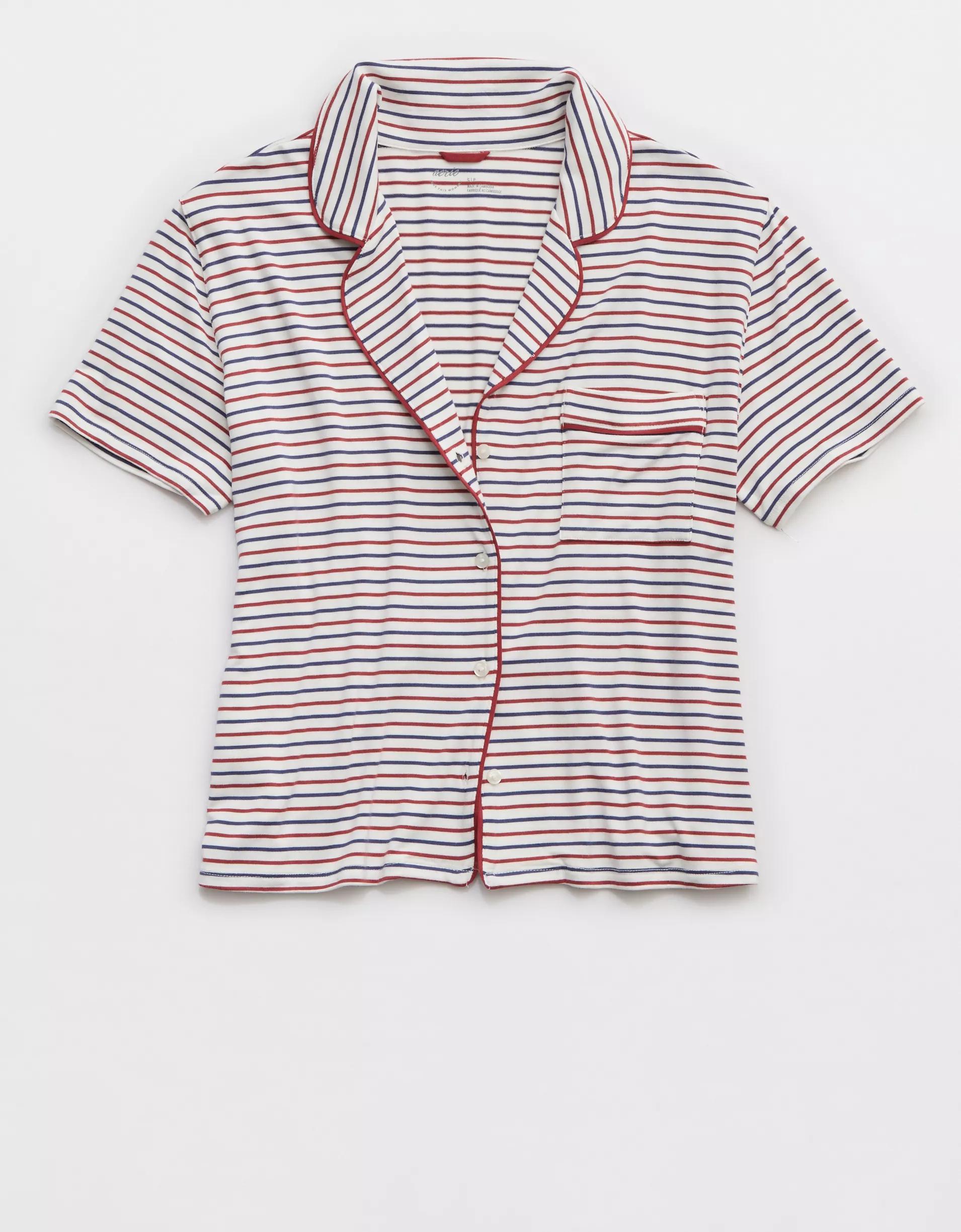 Aerie Real Soft® Short Sleeve Pajama Shirt Product Image