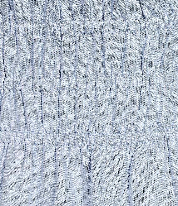 Copper Key Short Puff Sleeve Triple Elastic Waist Dress Product Image