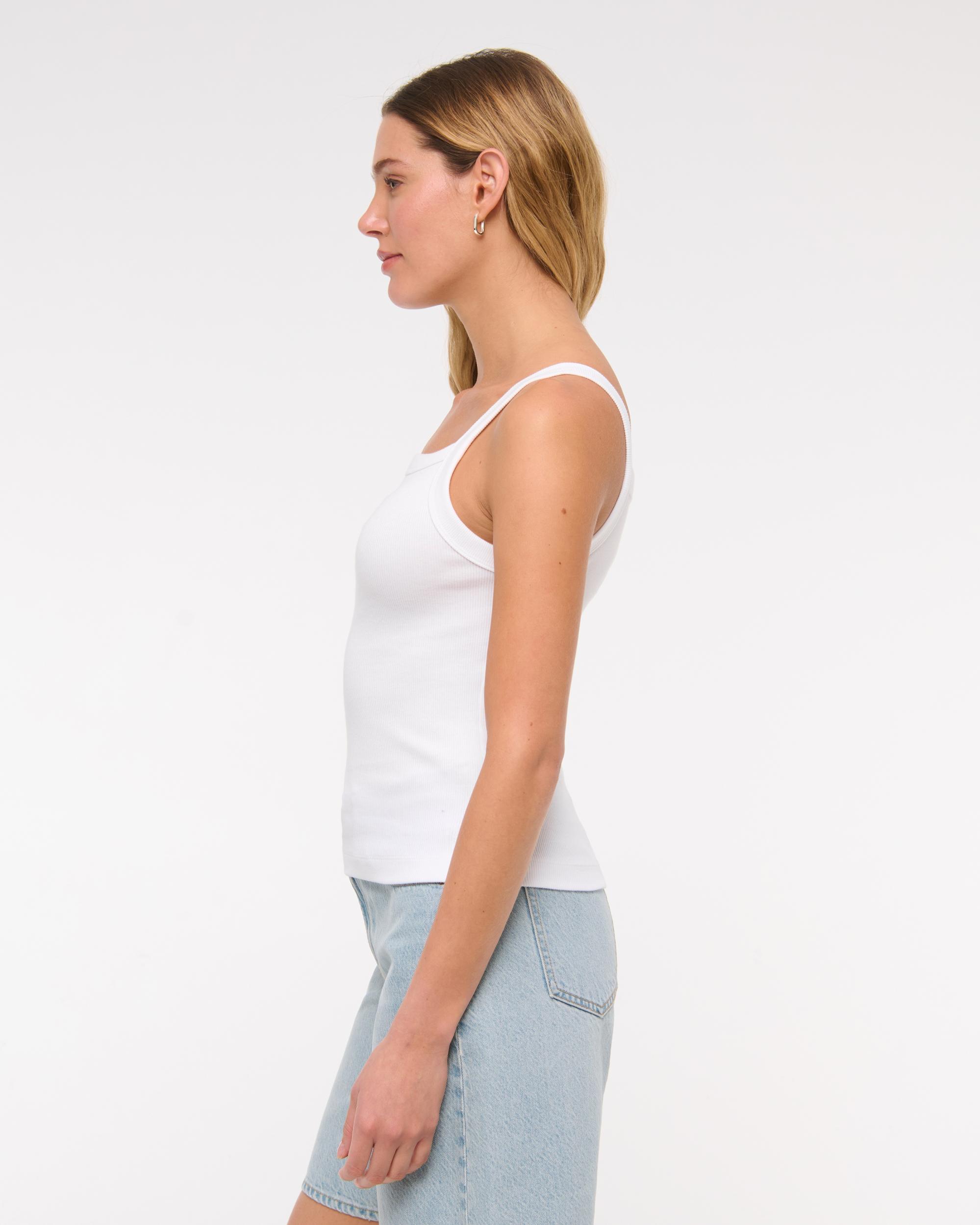 Straight Neck Rib Tank Product Image