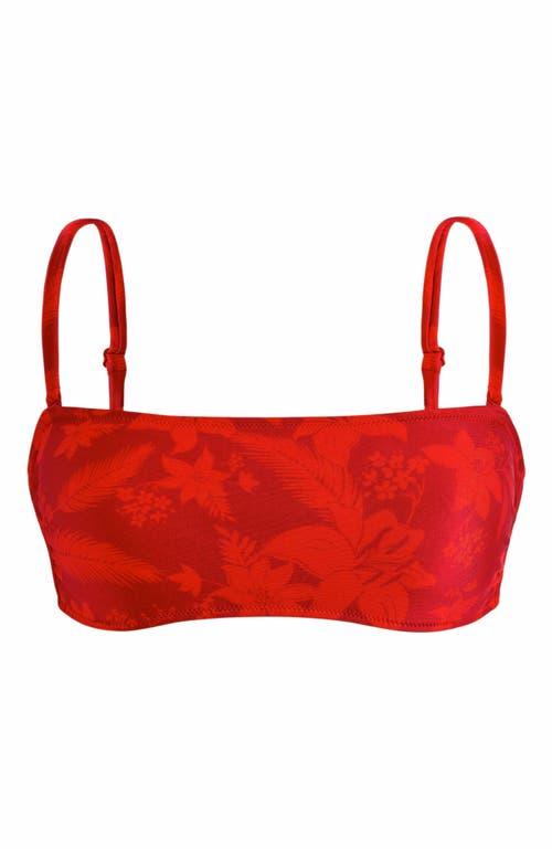 Vilebrequin Women's Flower Power Bra Bikini Top in Lipstick at Nordstrom, Size X-Small Product Image