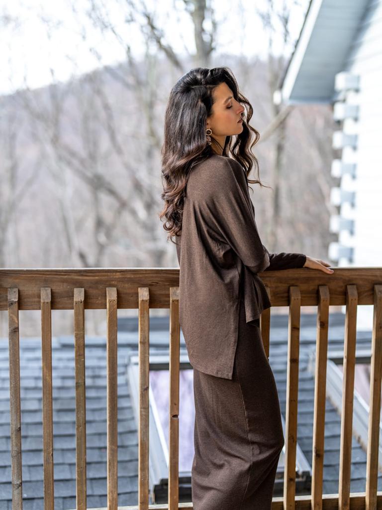 Third by Cee Ribbed Maxi Skirt Product Image