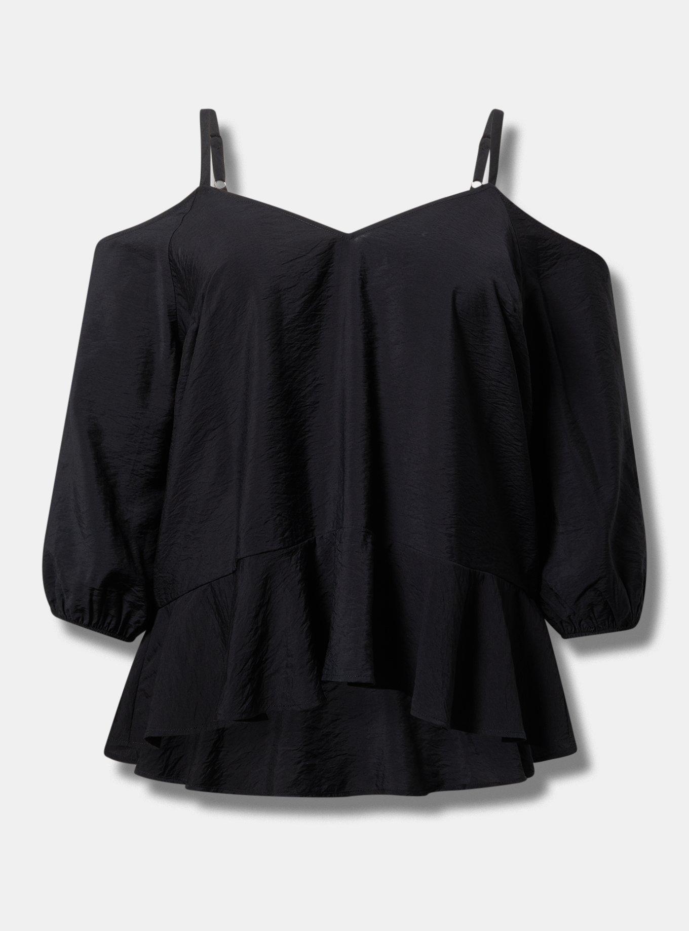 Short-Sleeve Cold-Shoulder Top Product Image