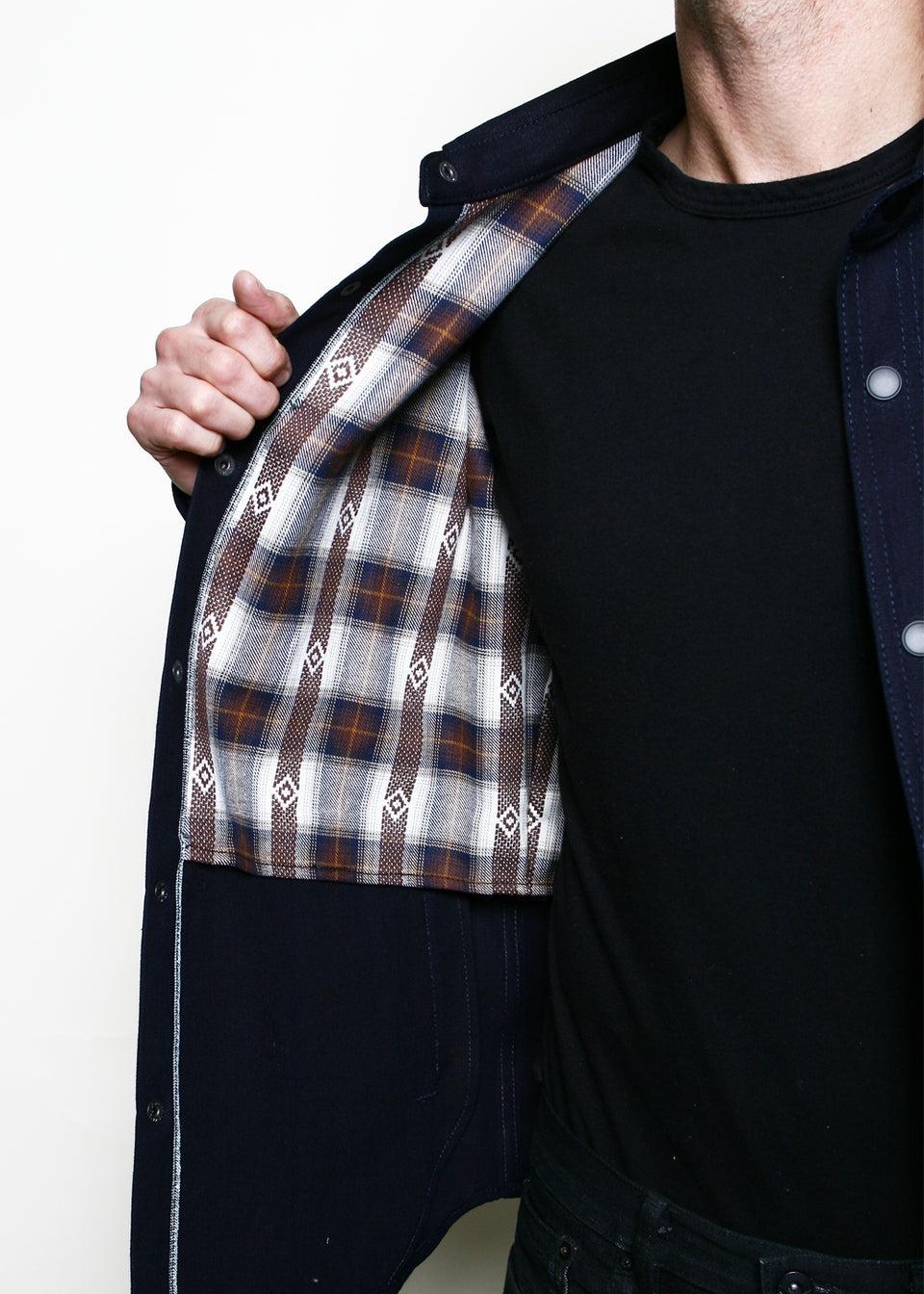 Service Shirt // Lined Indigo Selvedge Canvas Product Image