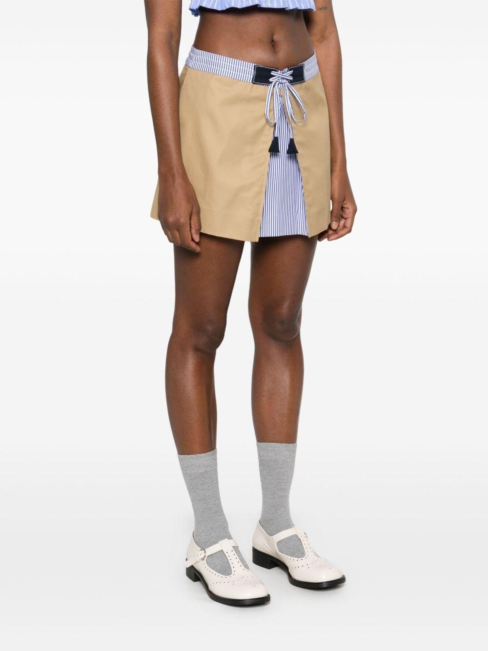 pleat-detail mini skirt Product Image