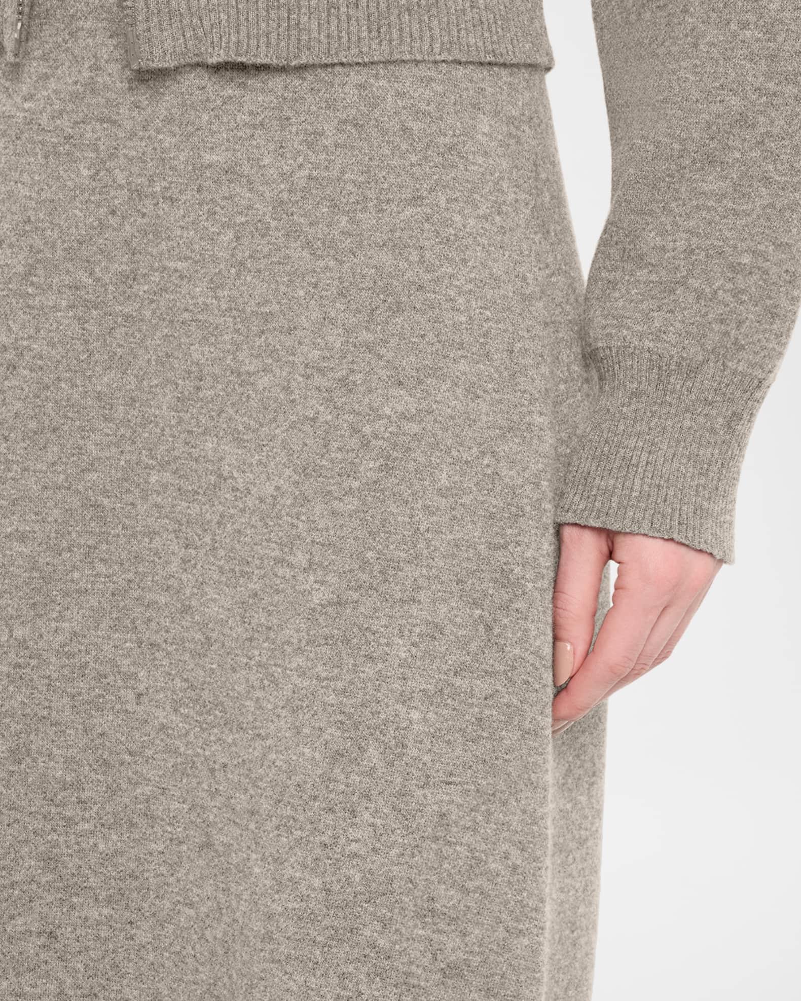 Cashmere Knit A-Line Midi Skirt Product Image