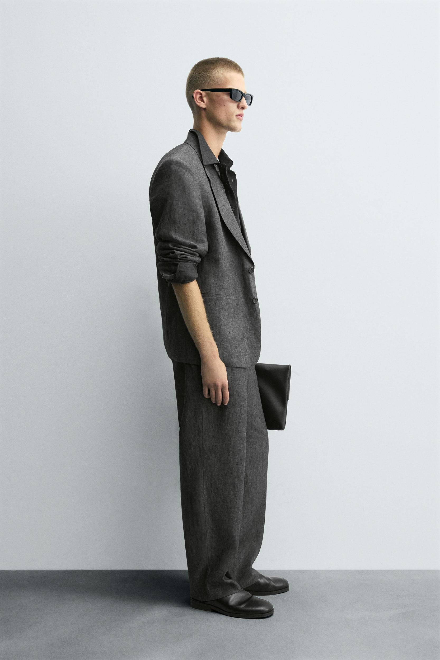 100% LINEN SUIT PANTS Product Image