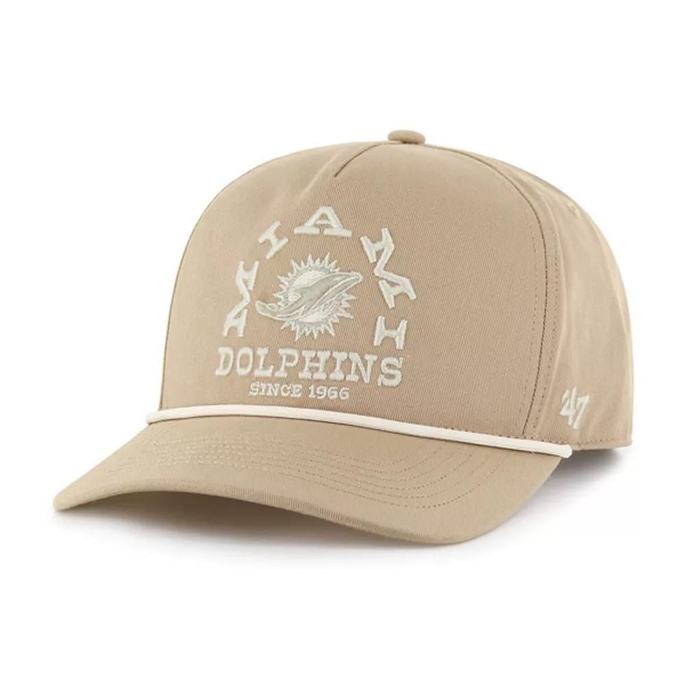 Men's '47 Khaki Miami Dolphins Canyon Ranchero Hitch Adjustable Hat, Beig K Product Image