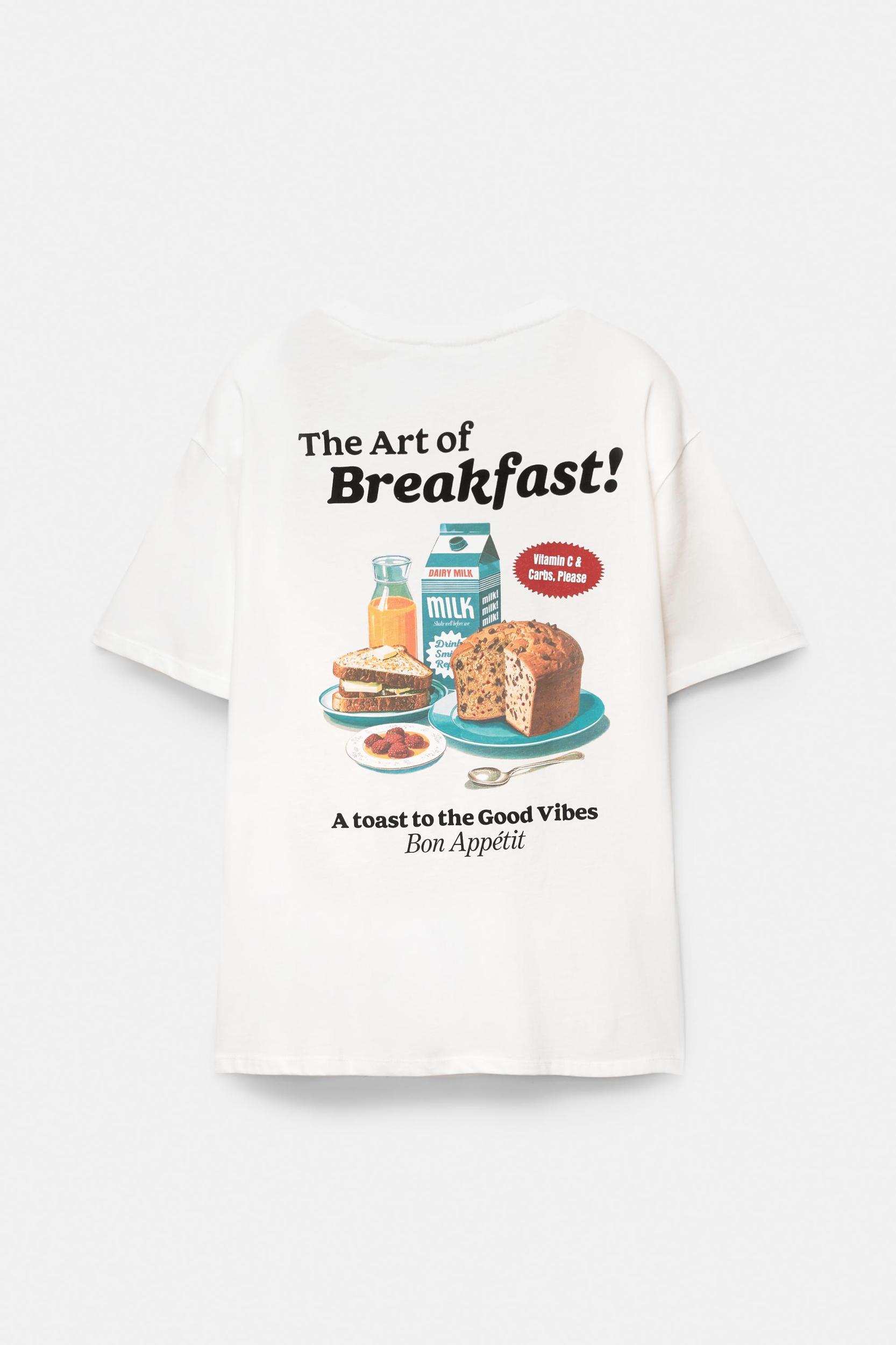 Breakfast graphic T-shirt Product Image