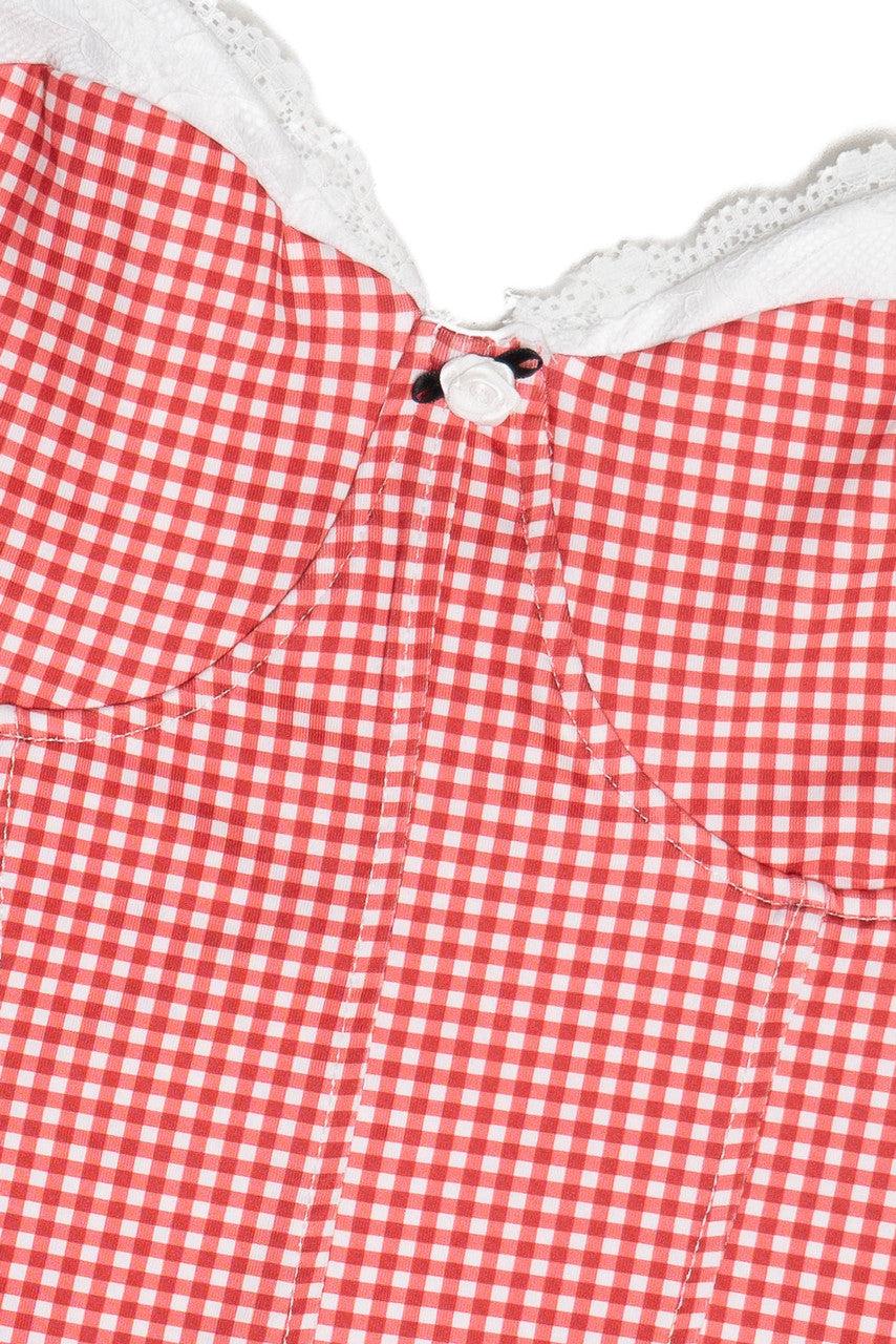 Gingham Rosebud Tank Top Product Image