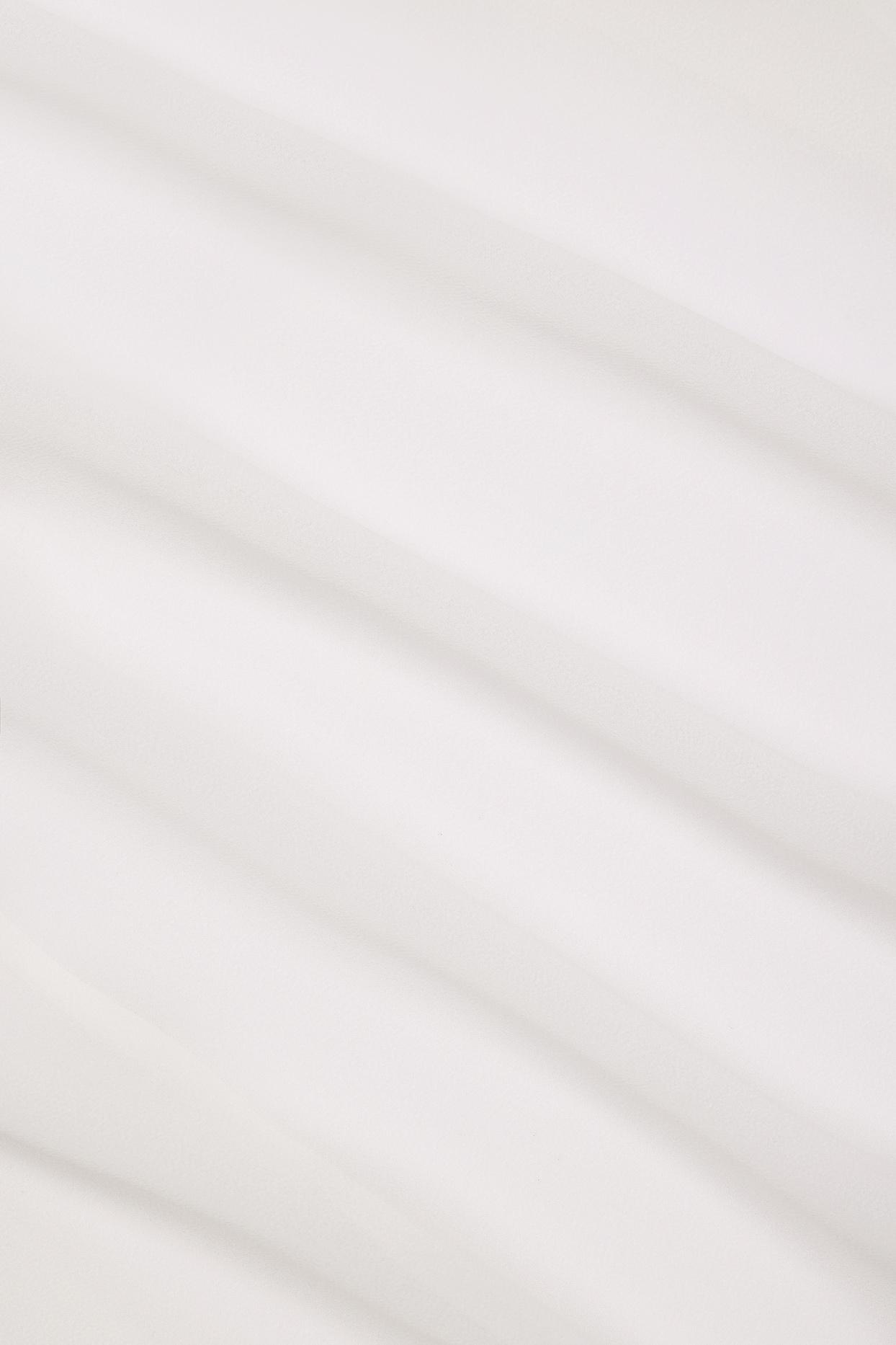 Cowl-Neck Mini Dress in White Product Image