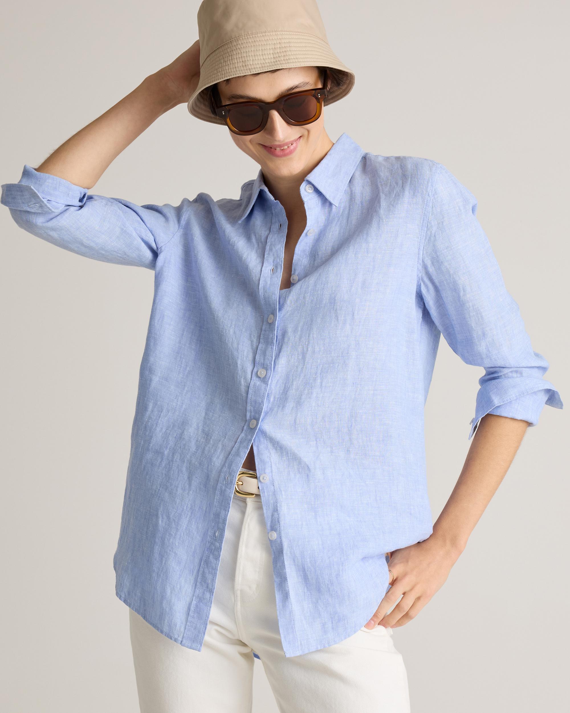 Quince | Women's 100% European Linen Long Sleeve Shirt Product Image