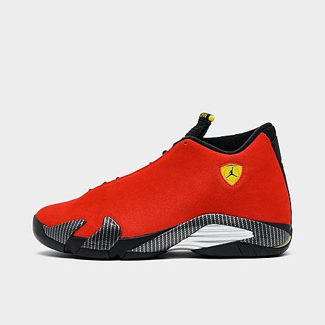 Jordan Mens Air Retro 14 Basketball Shoes in Challenge Red/Vibrant Yellow/Anthracite Product Image